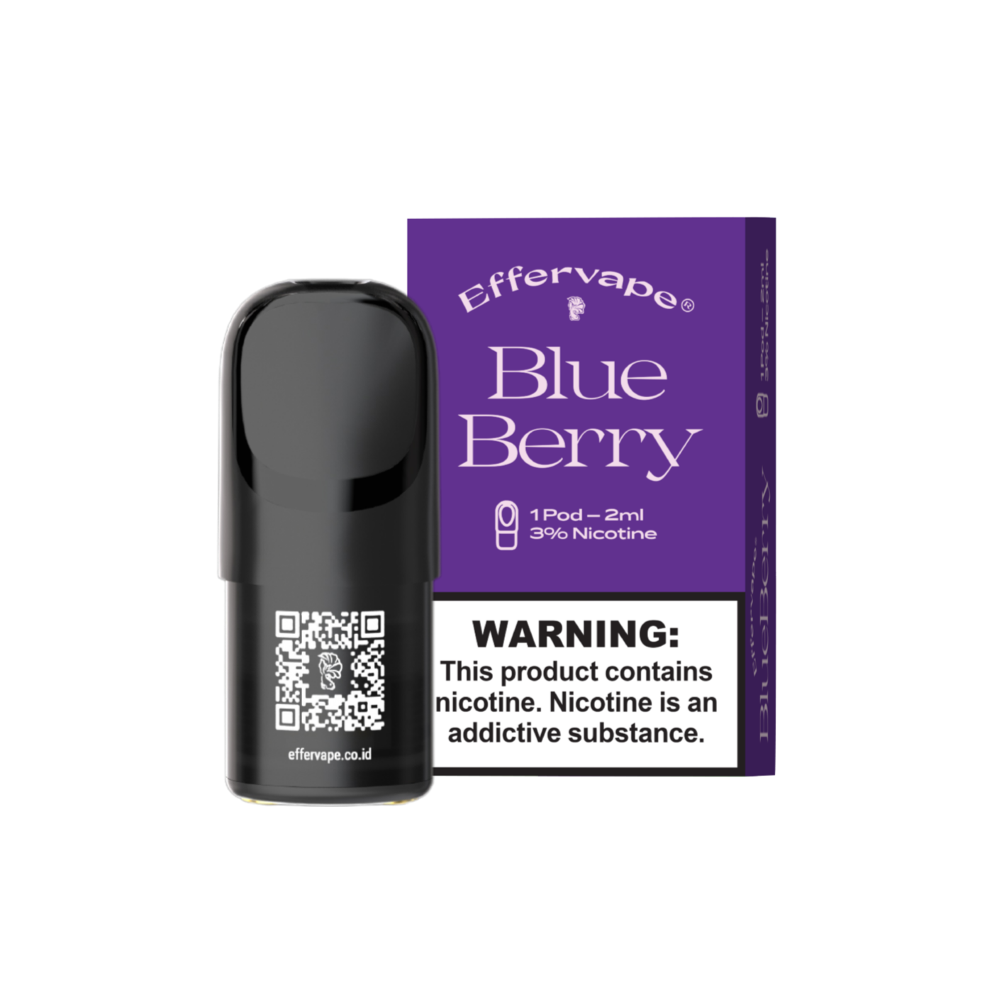 Effervape Blueberry Pod Flavour, 3% Nicotine - 2ml