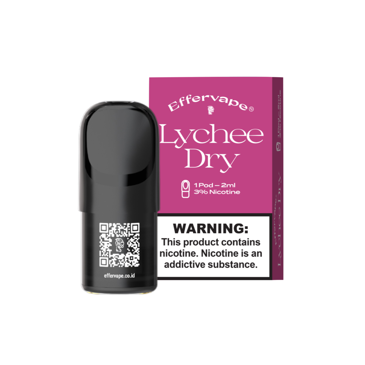 Effervape Lychee Dry Pod Flavour, 3% Nicotine - 2ml