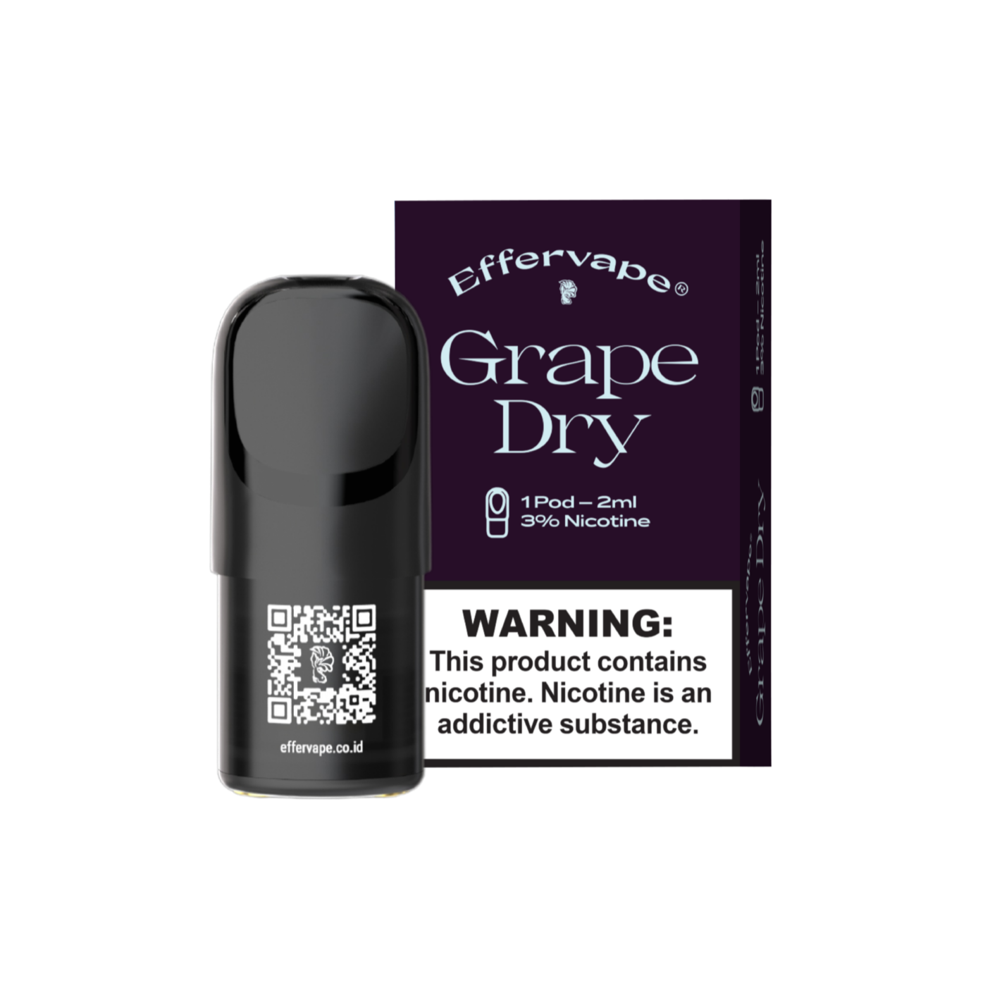 Effervape Grape Dry Pod Flavour, 3% Nicotine - 2ml